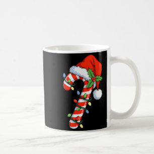 Christmas Light Candy Cane Santa Xmas Kids Toddler Coffee Mug
