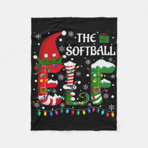 Christmas Light Family Matching Pajamas Softll Elf Fleece Blanket