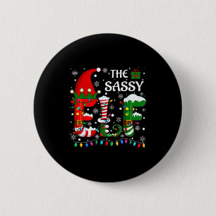 Christmas Light Family Matching Pajamas Sy Elf Xma 6 Cm Round Badge