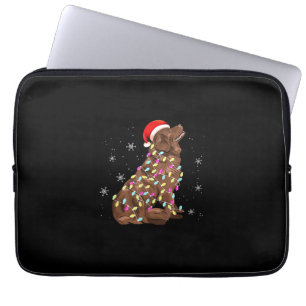 Christmas light gift funny newfie xmas present laptop sleeve