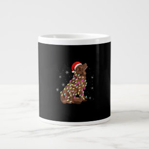 Christmas light gift funny newfie xmas present large coffee mug
