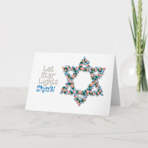 Christmas Light Hanukkah Card