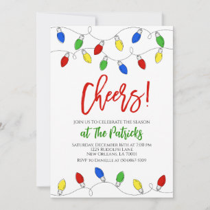 Christmas Light Party Invitation