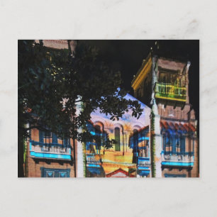 Christmas Light Show in Medellin Colombia Holiday Postcard