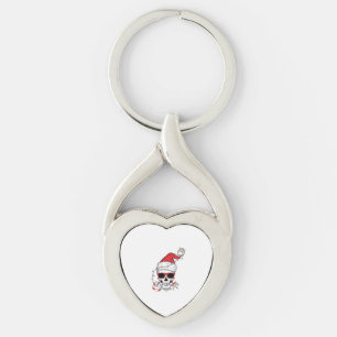 Christmas-Light-Skeleton-Skull Key Ring
