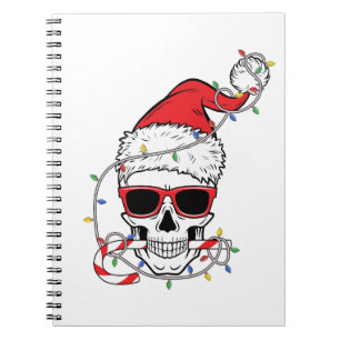 Christmas-Light-Skeleton-Skull Notebook