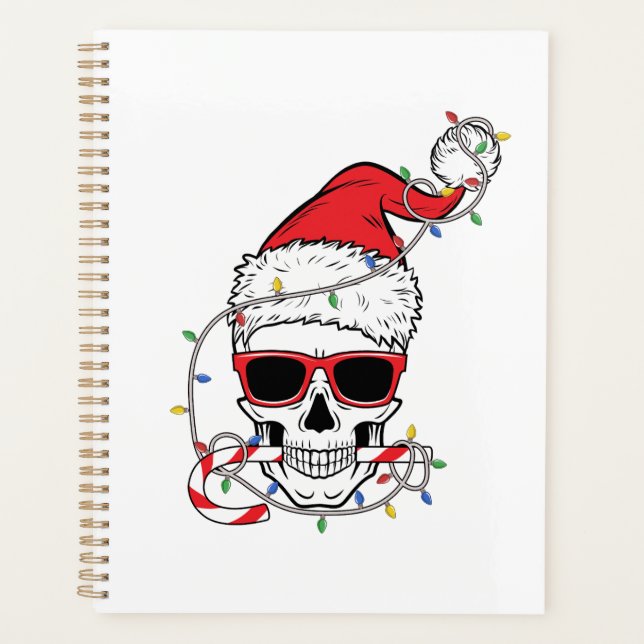 Christmas-Light-Skeleton-Skull Planner (Front)