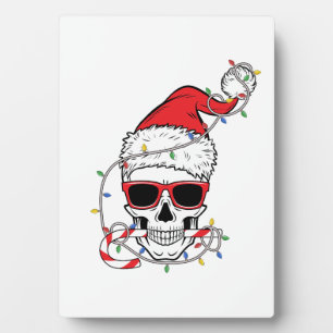 Christmas-Light-Skeleton-Skull Plaque