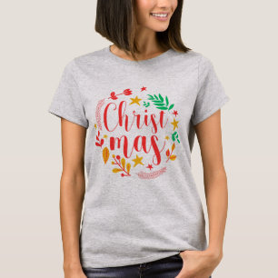 Christmas Light Steel Womens Basic T-Shirt