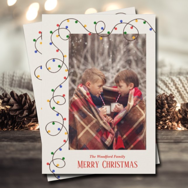 Christmas Light Strand Photo Card (Creator Uploaded)