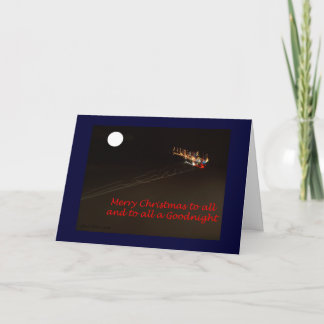 Christmas Light Trails Holiday Card