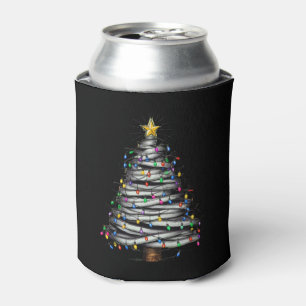 Christmas Light Tree Holiday  Can Cooler