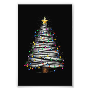 Christmas Light Tree Holiday  Photo Print