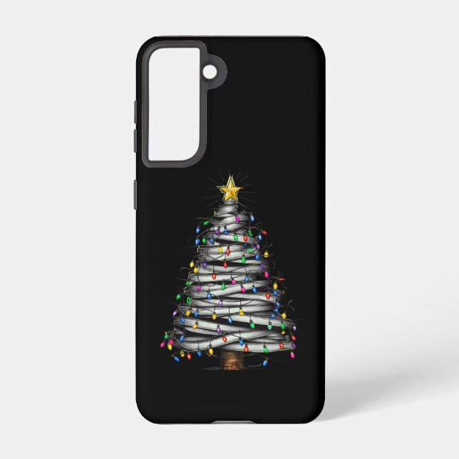 Christmas Light Tree Holiday  Samsung Galaxy S21 Case (Back)