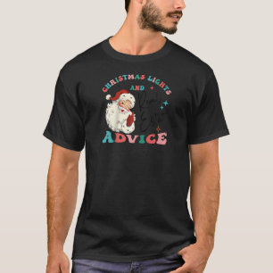 Christmas Lights And Real Estate Advice Funny Sant T-Shirt