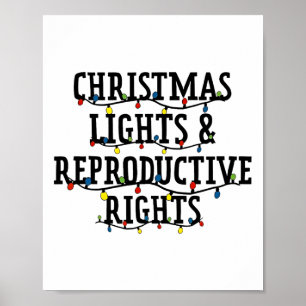 Christmas Lights And Reproductive Rights Christmas Poster