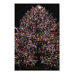 CHRISTMAS LIGHTS AT THE ROCK PHOTO PRINT