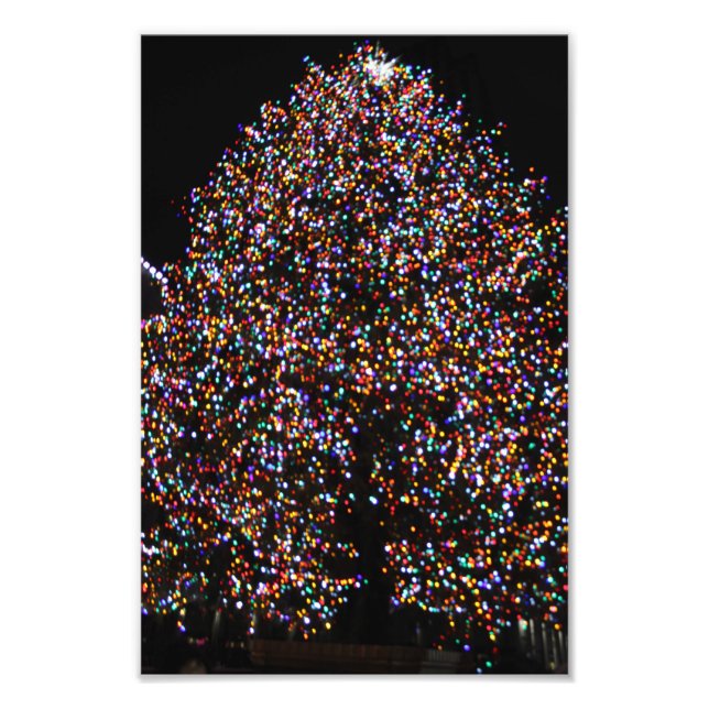 CHRISTMAS LIGHTS AT THE ROCK PHOTO PRINT (Front)