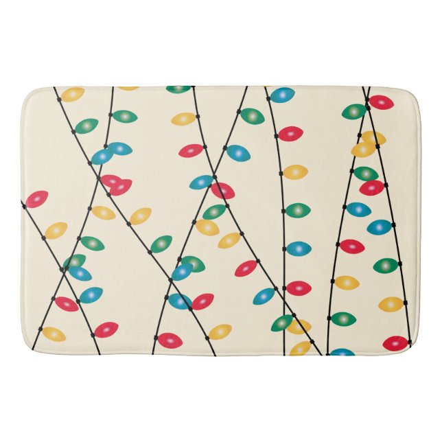 Christmas Lights Bath Mat (Front)