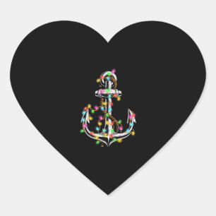 Christmas Lights Boating Sailing Cruise Boat Gif Heart Sticker