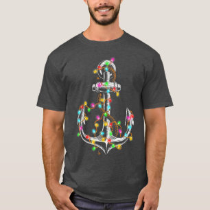 Christmas Lights Boating Sailing Cruise Boat Gifts T-Shirt