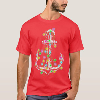 Christmas Lights Boating Sailing Cruise Boat Gifts T-Shirt