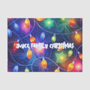 Christmas Lights Bright Holiday Whimsical Merry Tissue Paper