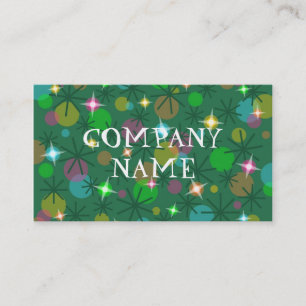Christmas Lights business card front text