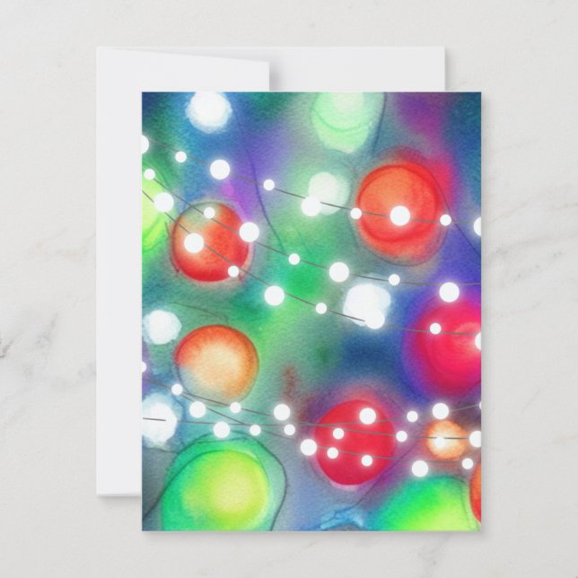 Christmas Lights Card (Front)