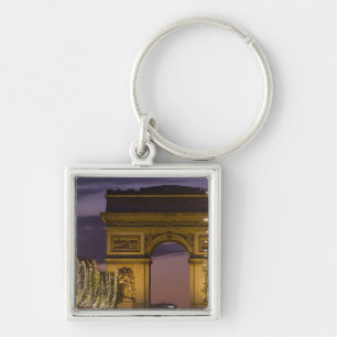 Christmas lights, Champs Elysees, Arc de Key Ring
