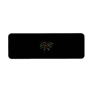 christmas lights chihuahua cute gifts dog lovers return address label