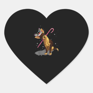 christmas lights chihuahua heart sticker