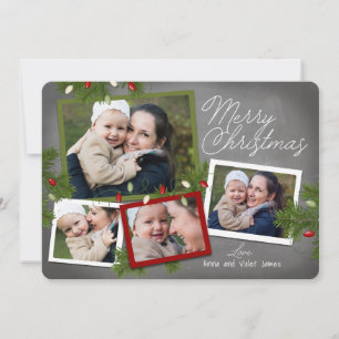 Christmas Lights   Christmas Photo Card