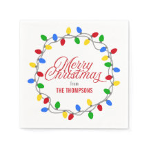 Christmas Lights Circle | Merry Christmas Custom