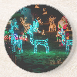 christmas lights coaster
