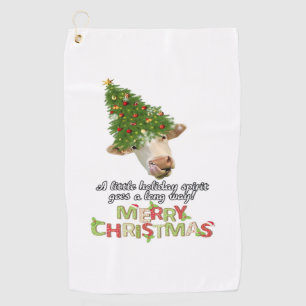 Christmas Lights Cow Lovers Classic T-Shirt Golf Towel