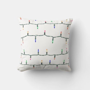 Christmas lights cushion