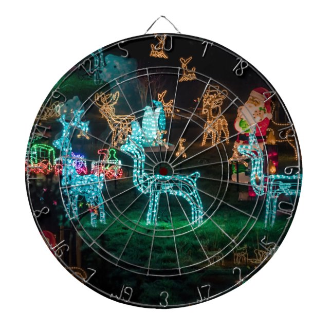 christmas lights dartboard (Front)