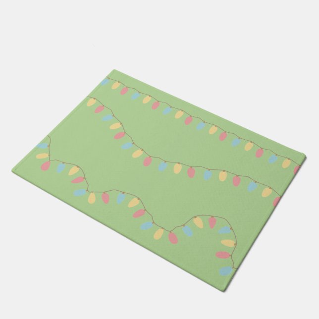 Christmas Lights Doormat (Angled)