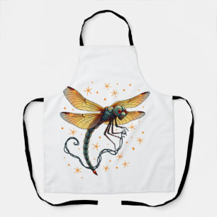 Christmas Lights Dragonfly Apron