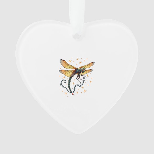 Christmas Lights Dragonfly Ornament (Front)