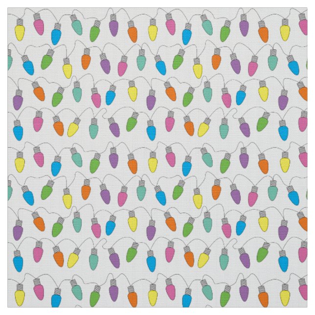 Christmas lights fabric (Swatch)