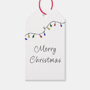 Christmas Lights Festive Holiday Gift Tags