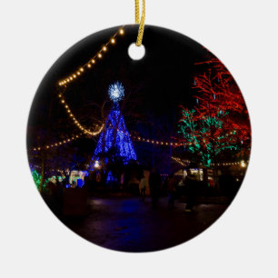 Christmas Lights Galore Ceramic Ornament