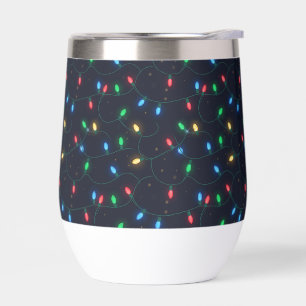 Christmas Lights Garland Seamless Pattern
