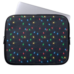 Christmas Lights Garland Seamless Pattern Laptop Sleeve