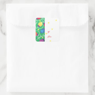 Christmas Lights Gift Tag Stickers