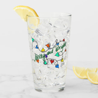 Christmas lights glass