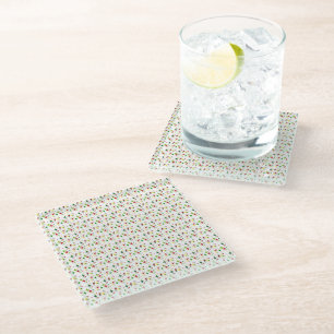 Christmas Lights Glass Coaster