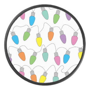 Christmas lights hockey puck